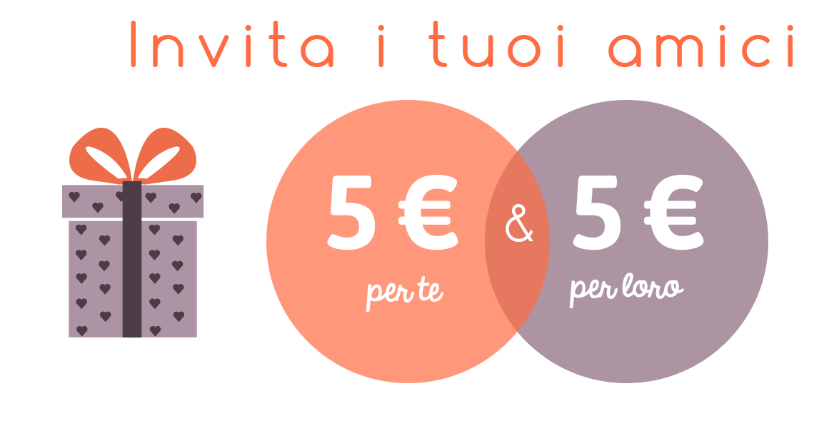 INVITA un AMICO e ottieni 5 EURO!