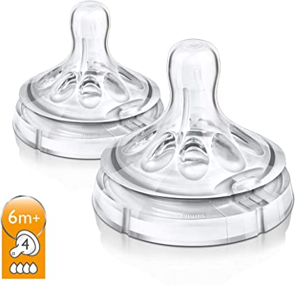 AVENT 2 TETTARELLE NATURAL FLUSSO ABBONDANTE 4 FORI - pharmaluna