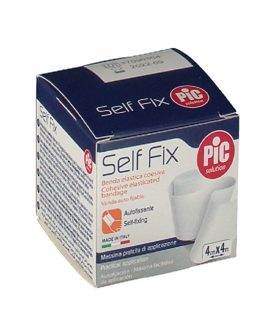 BENDA ELASTICA AUTOADESIVA PIC SELF FIX 4X400 CM FUSTELLA - pharmaluna