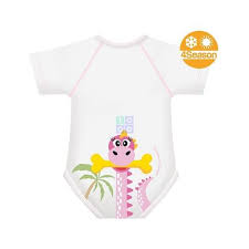 BODY 0/36M BIO COTONE 4SEASON DINOSAURO ROSA - pharmaluna