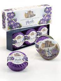 BOUQUET TRIS CLASSIC SAPONETTE VIOLETTA/LAVANDA/MUGHETTO 100 G - pharmaluna