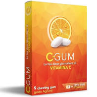 MIND THE GUM VITAMINA C AGRUMI 18 GOMME CONFETTATE - pharmaluna