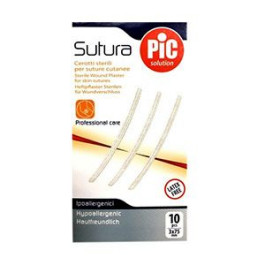 CEROTTO PER SUTURA PIC SOLUTION 3 X 75 MM 10 PEZZI - pharmaluna