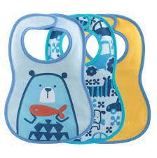 CHICCO BAVAGLINO PAPPA 6M 3 PEZZI BOY - pharmaluna