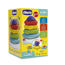CHICCO GIOCO 2 IN 1 TORRE DEGLI ANELLI - pharmaluna