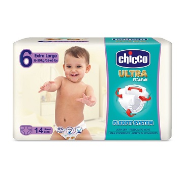 CHICCO PANNOLINO ULTRA XL 14 PEZZI - pharmaluna