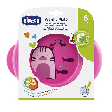 CHICCO PIATTO PAPPACALDA 6 MESI+ ROSA - pharmaluna
