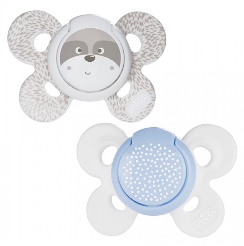 CHICCO SUCCHIETTO COMFORT BOY SILICONE 2-6 MESI 2 PEZZI - pharmaluna