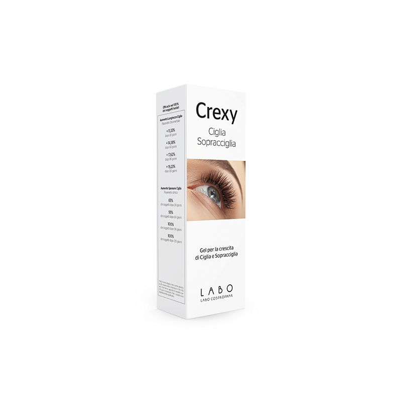 CREXY CIGLIA E SOPRACCIGLIA GEL RI-CRESCITA DOPPIO APPLICATORE TUBI 4+4 ml - pharmaluna