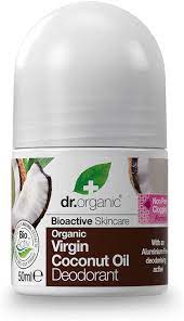 DR ORGANIC COCONUT OIL COCCO DEODORANT DEODORANTE 50 ML - pharmaluna
