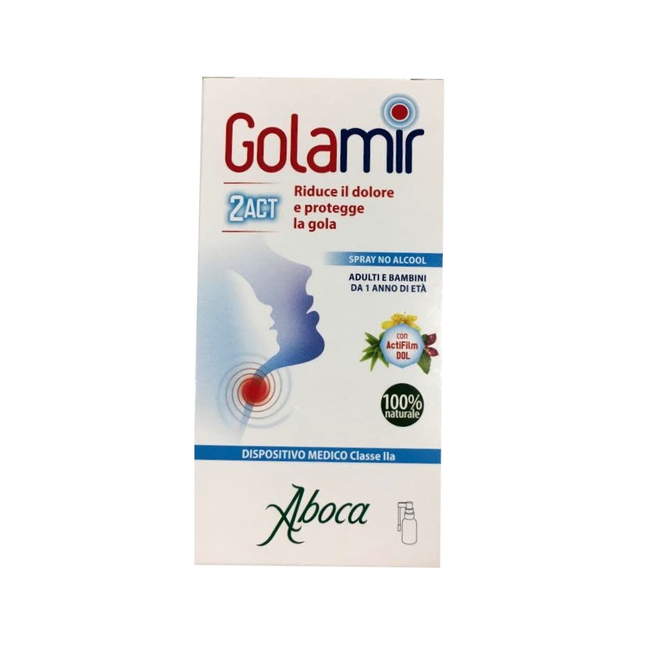 GOLAMIR 2ACT SPRAY 30 ML NO ALCOOL ADULTI E BAMBINI DA UN ANNO DI ETA' - pharmaluna