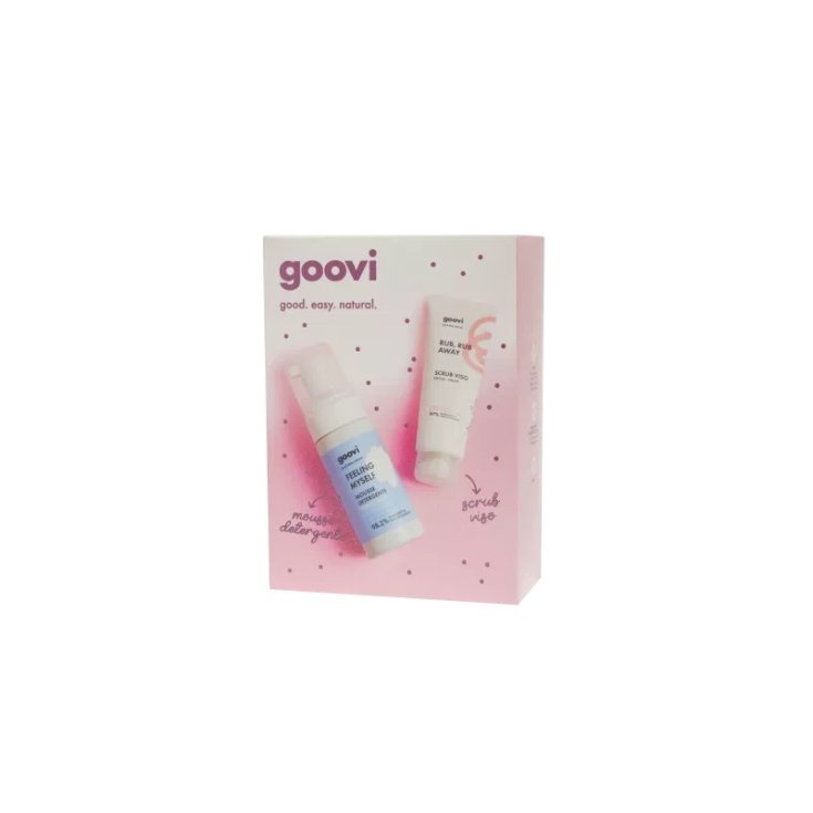GOOVI SET MOUSSE DETERGENTE 100 ML + SCRUB VISO 75 ML - pharmaluna