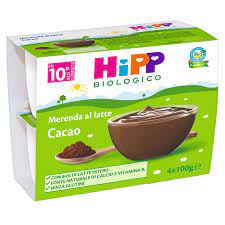 HIPP BIO MERENDA AL LATTE CACAO 4X100 G - pharmaluna