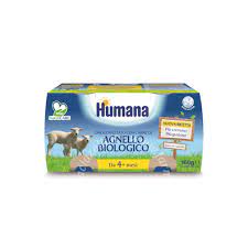 HUMANA OMOGENEIZZATO AGNELLO BIO 2 X 80 G - pharmaluna