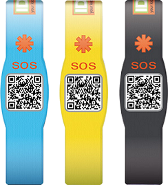 IDSAFE BRACCIALETTO GIALLO XS - pharmaluna