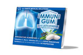 MIND THE GUM IMMUNI CON LATTOFERRINA 18 GOMME CONFETTATE SENZA ZUCCHERO - pharmaluna