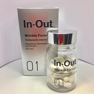 IN OUT 01 WRINKLE FORMULA INTEGRATORE ALIMENTARE COMBINATO TRATTAMENTO INTERNO INTEGRATORE ALIMENTARE 30 CAPSULE - pharmaluna