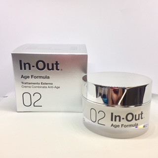 IN OUT 02 AGE FORMULA CREMA COMBINATA ANTI AGE TRATTAMENTO ESTERNO EMULSIONE 50 ML - pharmaluna