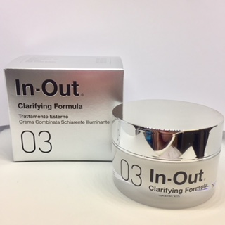IN OUT 03 CLARIFYING FORMULA CREMA COMBINATA SCHIARENTE ILLUMINANTE TRATTAMENTO ESTERNO EMULSIONE 50 ML - pharmaluna