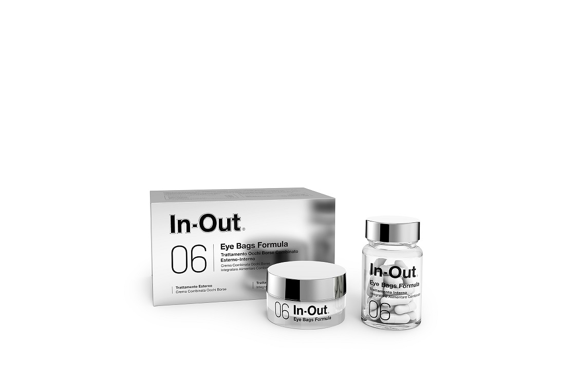 IN OUT 06 EYE BAGS FORMULA TRATTAMENTO OCCHI BORSE COMBINATO ESTERNO INTERNO EMULSIONE 50 ML + INTEGRATORE ALIMENTARE 30 CAPSULE - pharmaluna