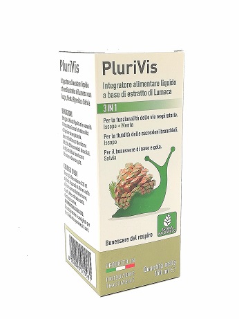 PLURIVIS SCIROPPO DI LUMACA PER ADULTI BALSAMICO 3 AZIONI 150 ML - pharmaluna