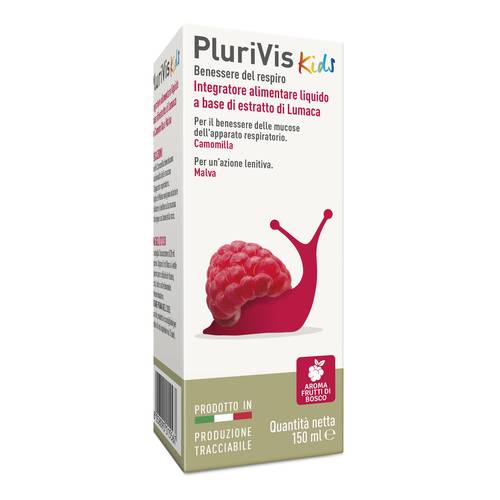 PLURIVIS SCIROPPO DI LUMACA PER BAMBINI AI FRUTTI DI BOSCO 150 ML - pharmaluna