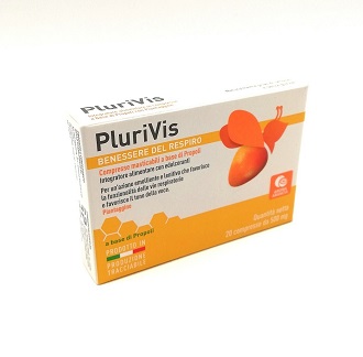 PLURIVIS PROPOLI ARANCIA 20 COMPRESSE - pharmaluna