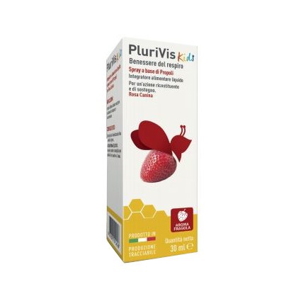 PLURIVIS SCIROPPO DI PROPOLI PER BAMBINI ALLA FRAGOLA 150 ML - pharmaluna