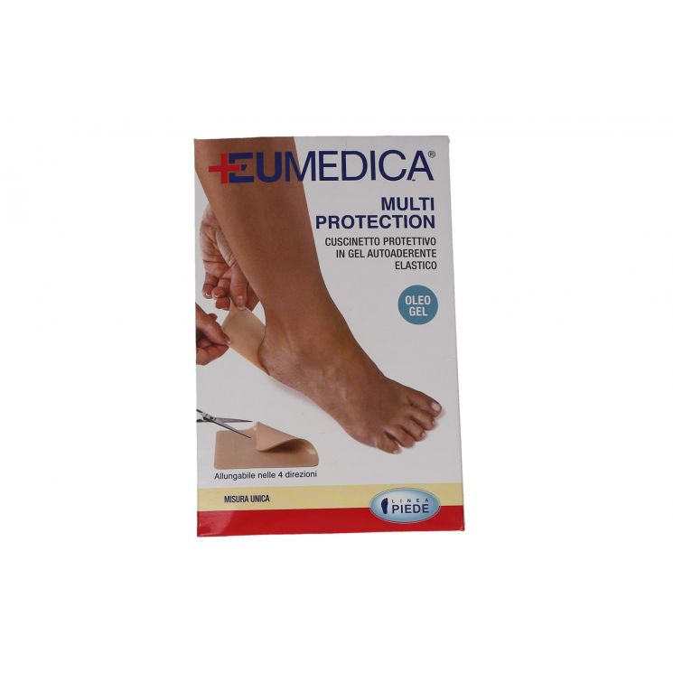 CUSCINETTO PROTETTIVO COMPRESSA ADESIVA IN GEL AUTOADERENTE ELASTICIZZATO MISURA UNICA 8X7 CM - pharmaluna