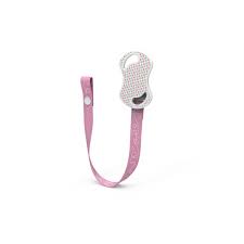 NUVITA NASTRINO PORTA SUCCHIETTO CON BOTTONE ROSA - pharmaluna