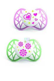 NUVITA SUCCHIETTO CON TETTARELLA ORTODONTICA 0 MESI+ ROSA E VERDE - pharmaluna