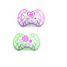 NUVITA SUCCHIETTO CON TETTARELLA ORTODONTICA 6 MESI+ ROSA E VERDE - pharmaluna