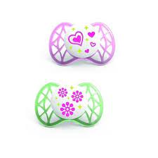 NUVITA SUCCHIETTO CON TETTARELLA SIMMETRICA 0 MESI+ ROSA E VERDE - pharmaluna