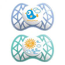 NUVITA SUCCHIETTO CON TETTARELLA SIMMETRICA 6 MESI+ BLU E TIFFANY - pharmaluna