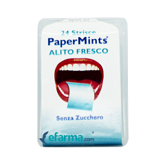 PAPERMINT STRISCE ALITOSI 24 PEZZI - pharmaluna