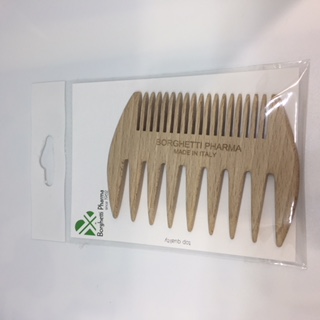 PETTINE LEGNO DENTI RADI FITTI - pharmaluna
