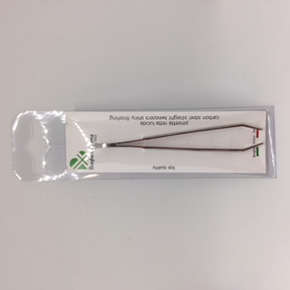 PINZETTA RETTA LUCIDA NICKEL - pharmaluna