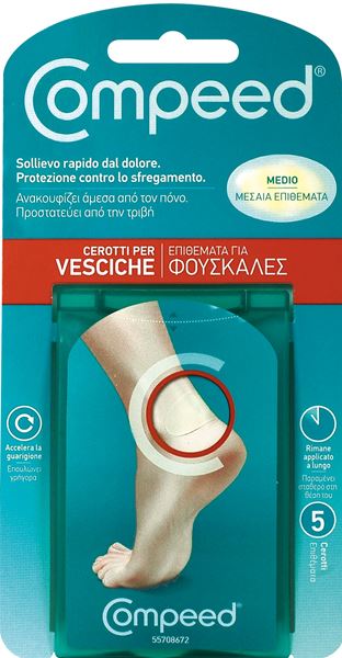 SCHOLL CEROTTI PER VESCICHE MEDIO DITA DEI PIEDI 6 PEZZI - pharmaluna