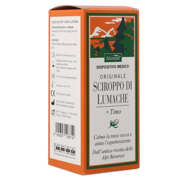 SCIROPPO LUMACHE ORIGINALE ALSITAN 150 ML - pharmaluna