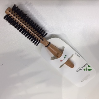 SPAZZOLA LEGNO OVALE PICCOLA PURA SETOLA - pharmaluna