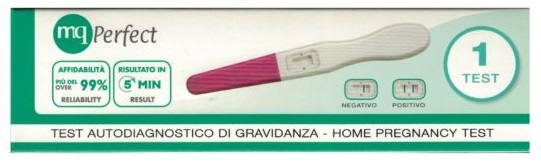 TEST DI GRAVIDANZA MQ PERFECT 1 PEZZO - pharmaluna