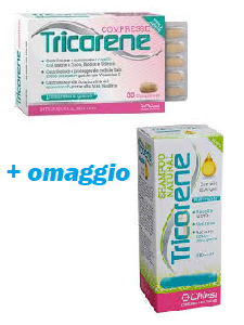 Tricorene Integratore Tricologico Per Capelli 30 Compresse + OMAGGIO tricorene shampoo natural  - pharmaluna