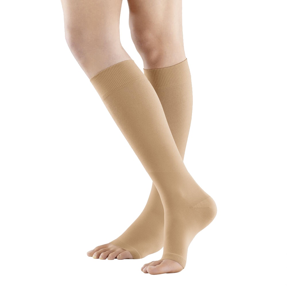 VENOTRAIN SOFT GAMBALETTO CCL 2 PUNTA APERTA M NORMAL LONG CARAMEL - pharmaluna