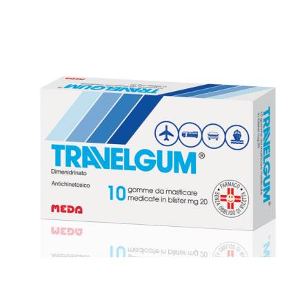 TRAVELGUM*10GOMME MAST 20MG - pharmaluna