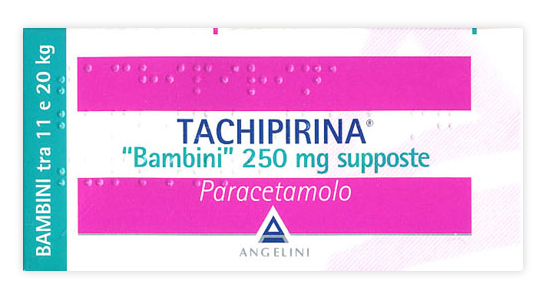 TACHIPIRINA*BB 10SUPP 250MG - pharmaluna