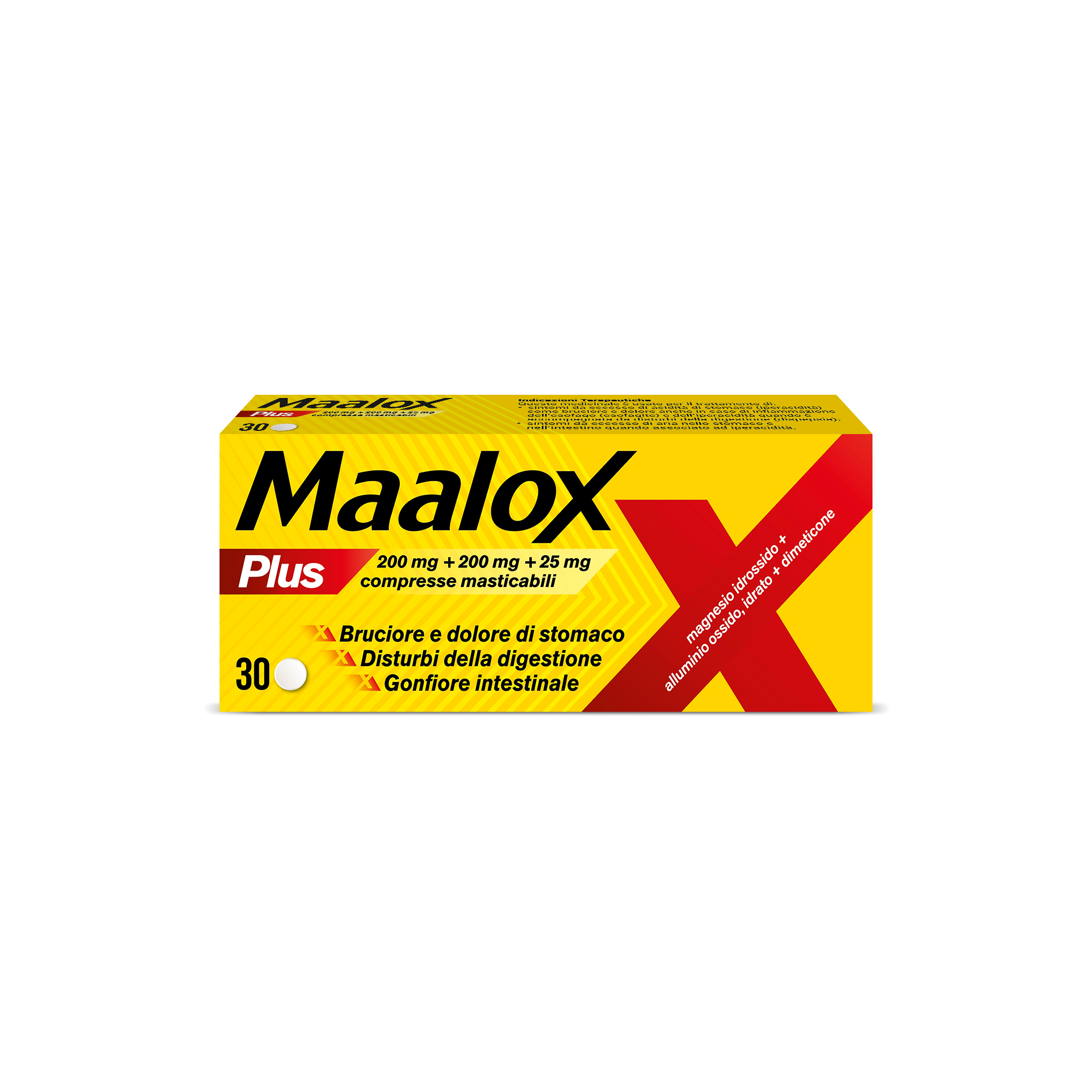 MAALOX PLUS*30CPR MAST - pharmaluna