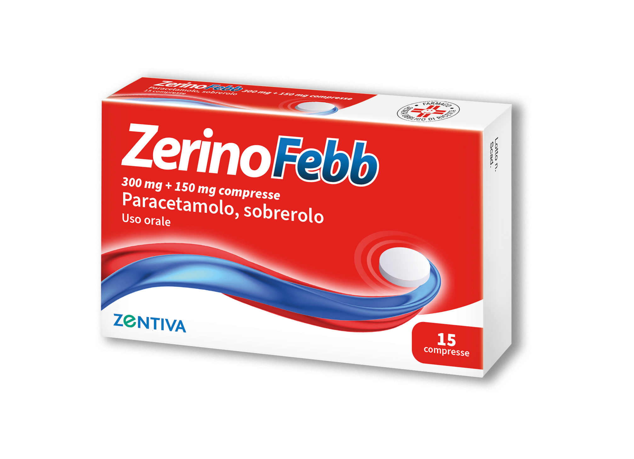 ZERINOFEBB*AD 15CPR 300+150MG - pharmaluna