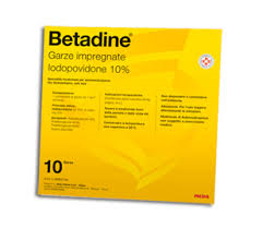 BETADINE*10GARZE IMPREGN 10x10 - pharmaluna