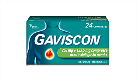 GAVISCON*24CPR MENT250+133,5MG - pharmaluna