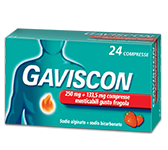 GAVISCON*24CPR FRAG250+133,5MG - pharmaluna